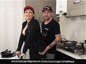audition ALLA ITALIANA Mature ginger-haired ass smashed deep