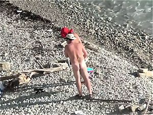 ultra-cute young teenage nudists on the beach
